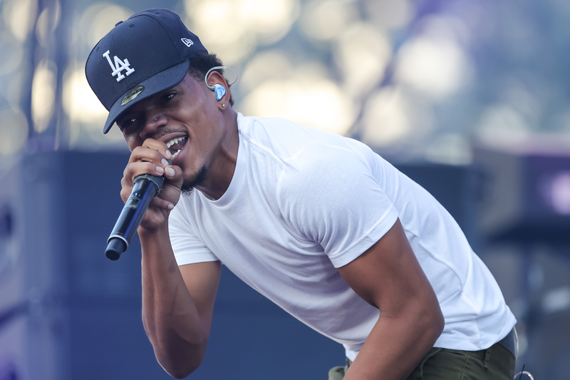 Chance the Rapper performs during the Made in America Festival in Los Angeles on Aug. 31, 2014. Chelsea Lauren/WireImage